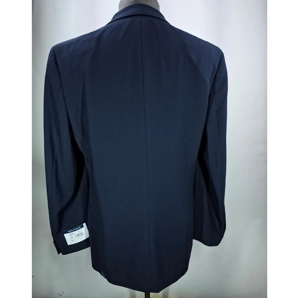 Nautica Sport Coat Mens 40L Navy Branford‎ Suit Quiet Luxury Business Casual NWT